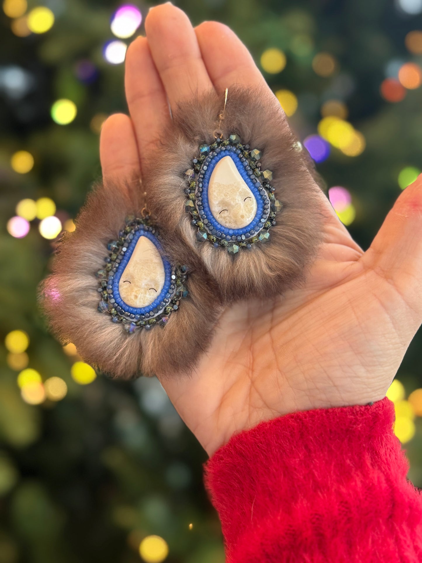 Earrings- Ivory Center Collab with Shirley Hootch Jewelry