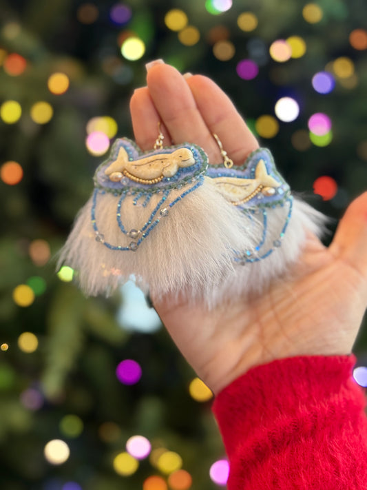 Beluga Earrings- Ivory Center Collab with Shirley Hootch Jewelry
